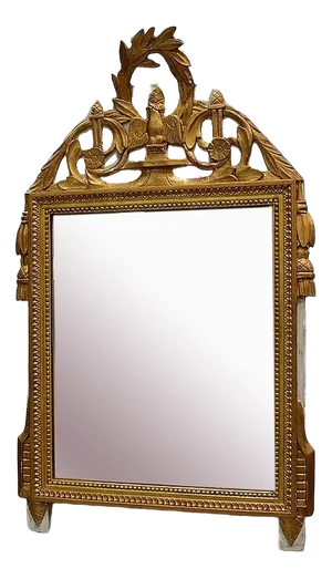 Small Louis XVI Style Golden Wood Mirror, 1920s
