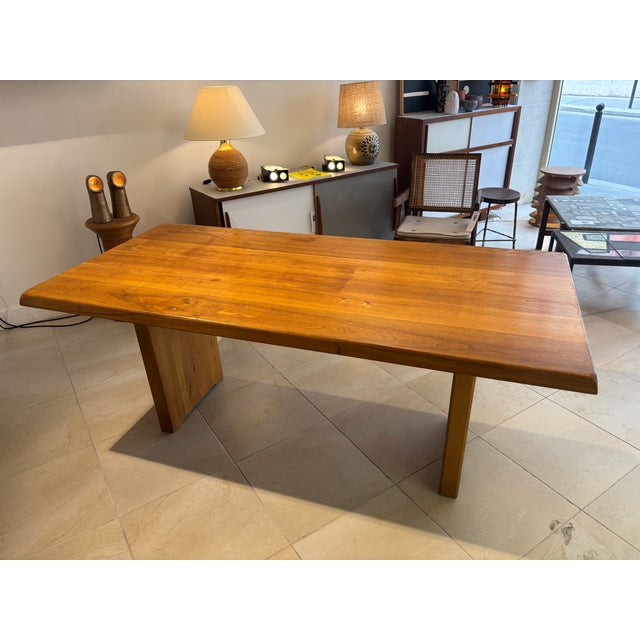 Pierre Chapo T14C Dining Table by Pierre Chapo, 1976 For Sale - Image 4 of 6