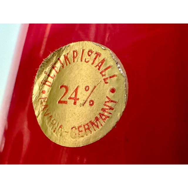 Lead Crystal Glass Art Vase from Schott Zwiesel, West Germany, 1960s For Sale - Image 13 of 18