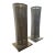 Custom Steel Mesh Table Lamps – Modern Industrial Sculptural Lighting, Pair For Sale