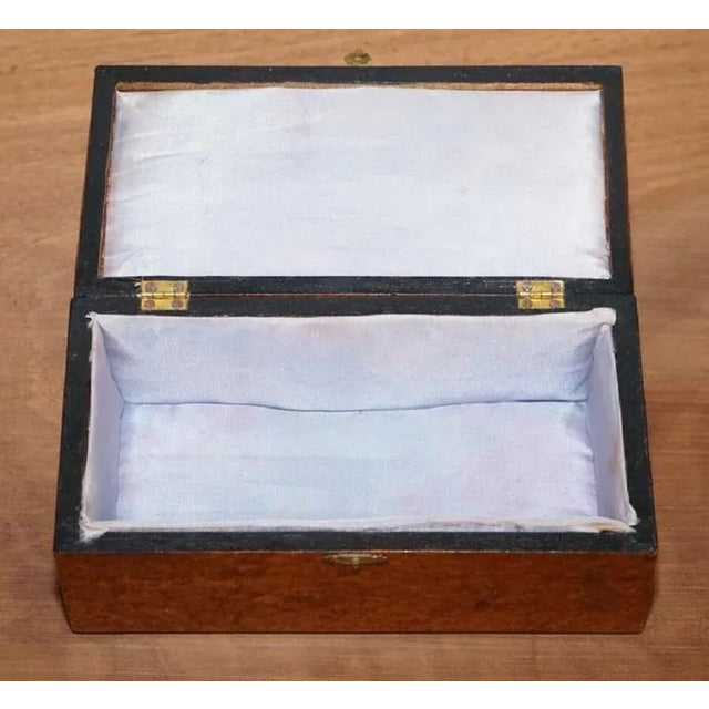 Wood Vintage Burr Walnut Sewing Storage, 1930s, Set of 3 For Sale - Image 7 of 13