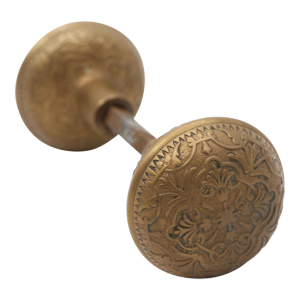 Antique 1880s Mallory Wheeler Classic Bronze Door Knobs