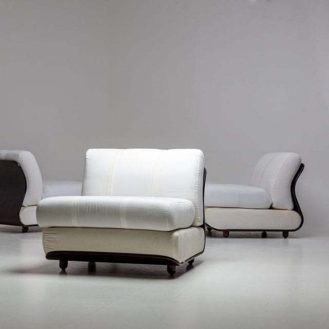 Lounge Chairs in the style of Mario Bellini, Set of 4 For Sale - Image 3 of 10