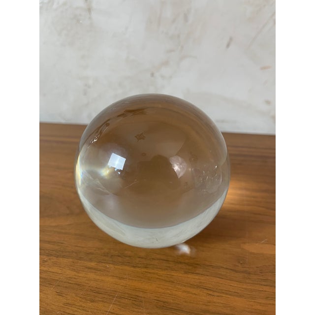 Decorative Ball in Transparent Glass, 1930s For Sale - Image 6 of 18
