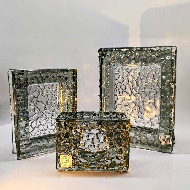 Vintage Italian Book Shaped Ashtrays in Murano Glass by Antonio Imperatore, 1970s, Set of 3 For Sale - Image 10 of 13