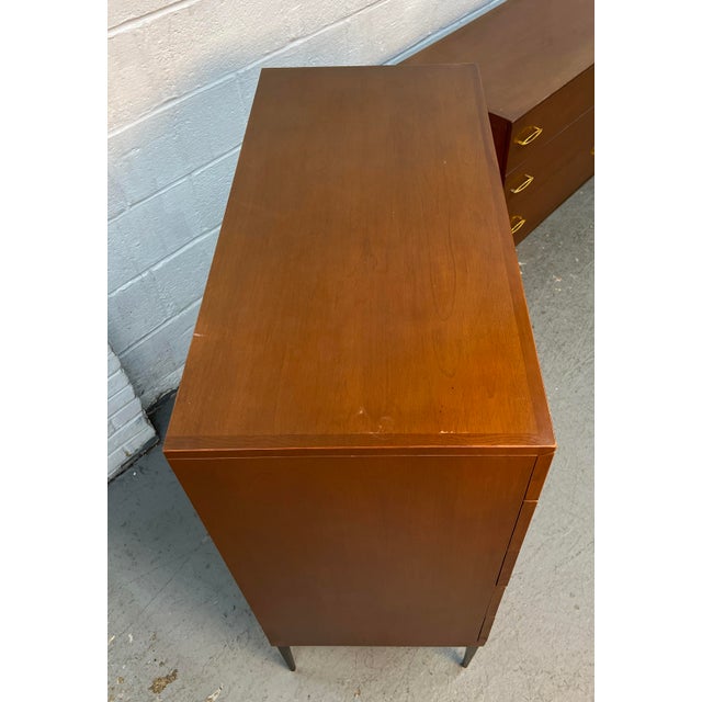 Wood 1960s Heywood Wakefield Contessa Series Mid-Century Highboy Dresser For Sale - Image 7 of 11
