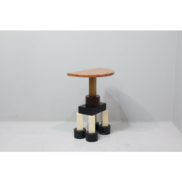 Mod. Demistella Demilune Console Table by Ettore Sottsass for Up&Up, 1985 For Sale - Image 6 of 15