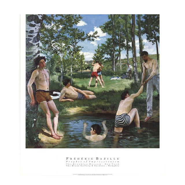 1992 Frederic Bazille 'Summer Scene (Bathers)' Modernism Offset ...