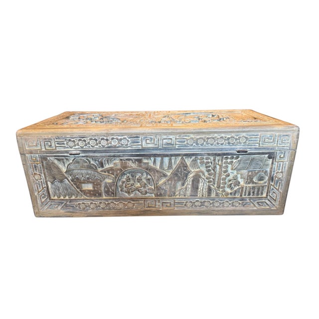 Antique Chinese Export Tea Chest For Sale - Image 9 of 15