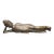 Vintage Thai Reclining Buddha Hollow Cast Brass Sculpture 22.25" Parinirvana For Sale