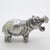 Italian Vintage Italian Handmade Genuine Silver Rare Hippopotamus Figurine Miniature Sculpture, Made in Tuscany For Sale - Image 3 of 11