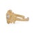 Modern Goddess Cleopatra Gold & Diamond Ring, Size 4 For Sale - Image 3 of 9