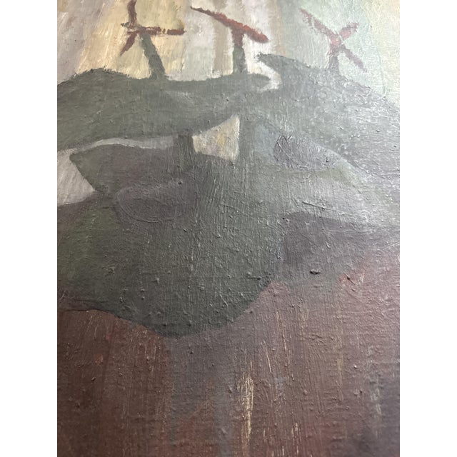 Yvonne Grauer, Flowers in a Gourd, 1960s, Oil Painting For Sale - Image 7 of 8
