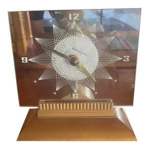 Art Deco 1930s Mastercrafters Fantasy Clock Starlight Model - Works Fine