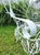 Mid-Century Modern Vintage White Metal Salterini Style Peacock Settee For Sale - Image 3 of 12