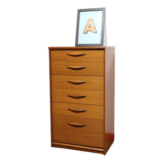Mid Century Modern Vintage Teak British Dresser Drawers by Austinsuite For Sale
