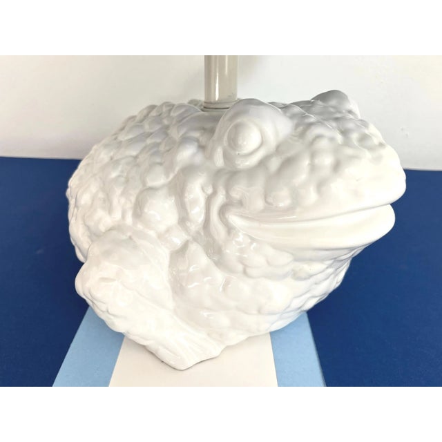 Tyndale 1960s Italian Toad Lamp & Shade For Sale - Image 4 of 18