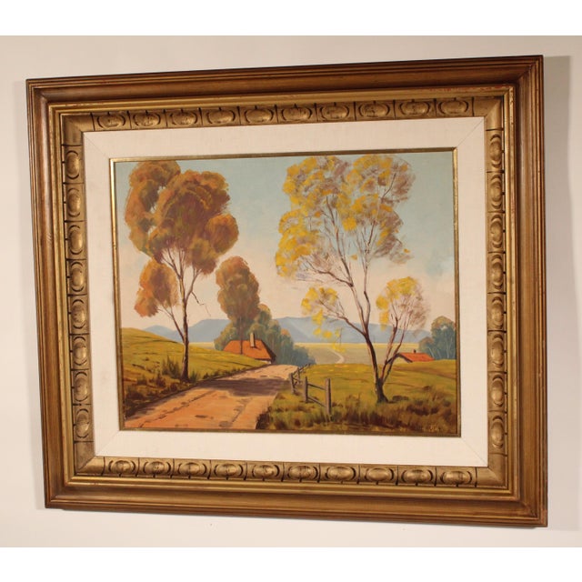 Impressionist Painting by Horace Huey (1895-1963) Titled "Over the Hill" For Sale - Image 3 of 12