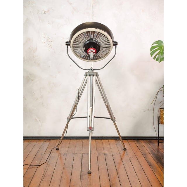 Vintage Industrial Black Hospital Operating Lamp on Bilora Tripod, 1980s For Sale - Image 6 of 18