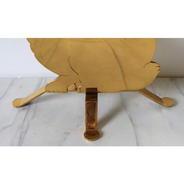 Mid 20th Century Vintage Brass Bunny Rabbit Candle Holder For Sale - Image 5 of 7