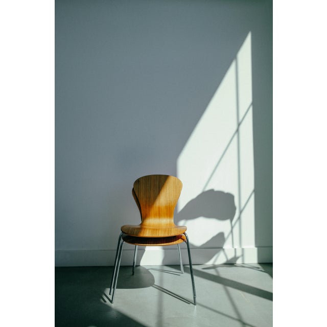 The Sprite was Lovegrove’s take on the molded plywood side chair, the shell is six layers of maple pressed into a single...