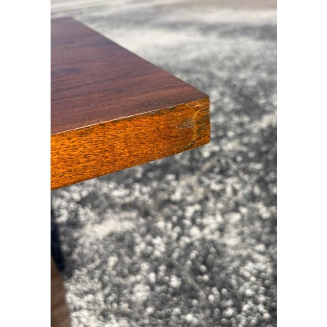 Mid Century Walnut & Cane Front Credenza W Refinished Top For Sale - Image 13 of 16