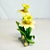 Yellow Mid-Century Italian Capodimonte Style Porcelain Yellow Daffodil Decorative Object For Sale - Image 8 of 11