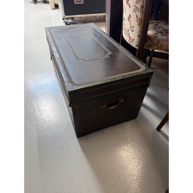 Georgian Mahogany Studwork Box with Metal Banding For Sale - Image 3 of 6