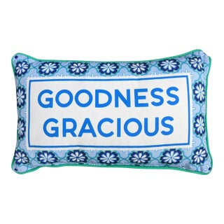 Goodness Gracious Indoor Outdoor Reversible Pillow For Sale