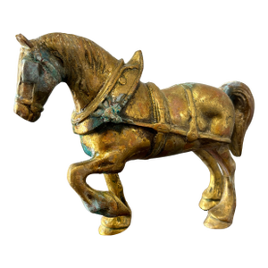 Vintage English Brass Horse