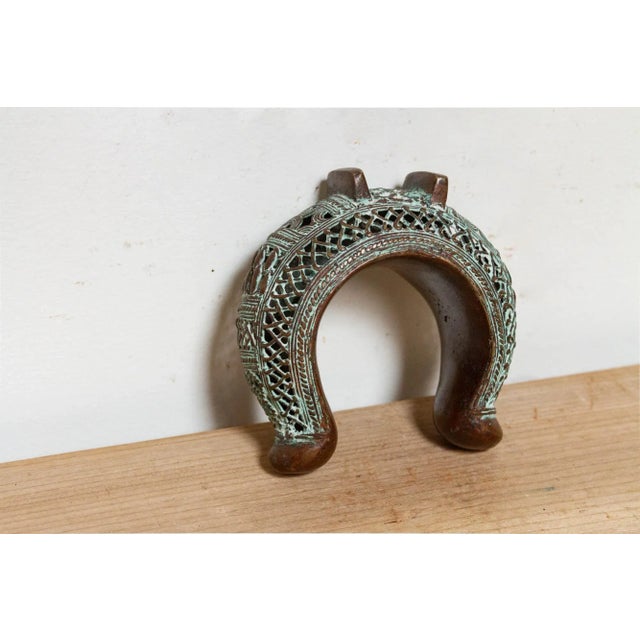 19th Century Pierced Copper African Currency Bracelet For Sale - Image 5 of 6