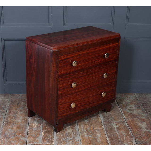 Brown French Art Deco Chest of Drawers, 1930s For Sale - Image 8 of 16