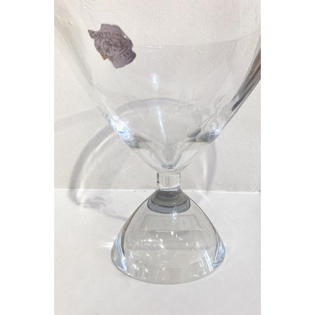 Mid-Century Modern Mid-Century Glass Vase attributed to Charles Graffart for Val Saint Lambert, Belgium, 1950s For Sale - Image 3 of 8