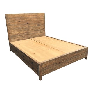 Restoration Hardware Printmaker’s Storage Bed – Queen Size For Sale