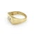Metal 1990s 14k Gold Marquise Diamond Signet Ring, Size 6.5 For Sale - Image 7 of 11