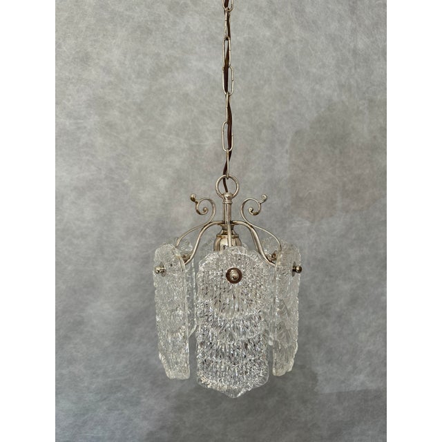 Textured Glass Ceiling Lamp from Doria Leuchten, Germany, 1960s For Sale - Image 9 of 9