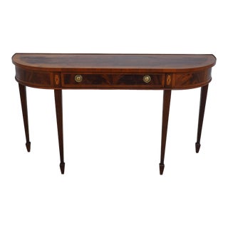 Hekman Federal Style Figural Mahogany Sofa Table For Sale