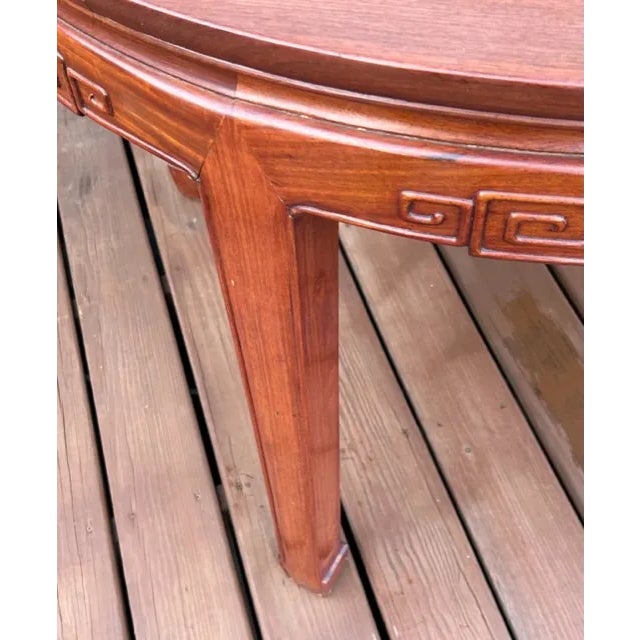 Auburn 1960s Solid Rosewood Ming Style Classic Table & Six Chairs - Set of 7 For Sale - Image 8 of 11