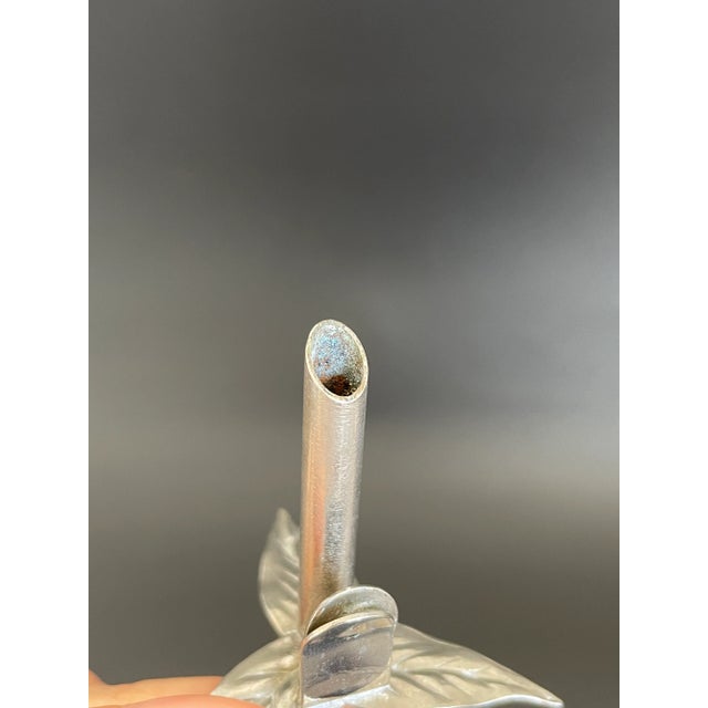 Antique Bud Vase Place Card Holder With Leaf Stand - Set of 4 For Sale - Image 11 of 11