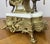 Louis XV Brass Marble Garniture Set with Candelabras, Set of 3 For Sale - Image 12 of 18