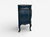 Single Royal Blue and Parcel-Gilt Decorated Bombay Commode or Chest For Sale In New York - Image 6 of 11