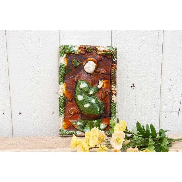 Ceramic Tang Sancai Architectural Tile For Sale - Image 7 of 8