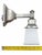 Late 20th Century Vintage Rejuvenation Modern Style Frosted Glass Wall Sconce For Sale - Image 5 of 8