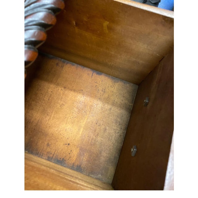 Antique Centennial Hand Carved Mahogany Lowboy For Sale - Image 4 of 13