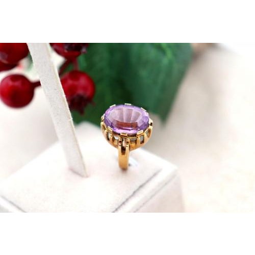 Gold Ring with Grid For Sale - Image 6 of 8