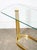 Metal Mid Century Modern Console Table Entry Sofa Metal Brass Glass Vintage Floating For Sale - Image 7 of 12
