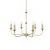 Timeless in style, the satin-brass Charlotte Chandelier is a study in classic design. Simple in form, but elegant in...