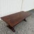 Handsome large refectory dining table, crafted in the traditional English manner with a richly figured plank top above a...