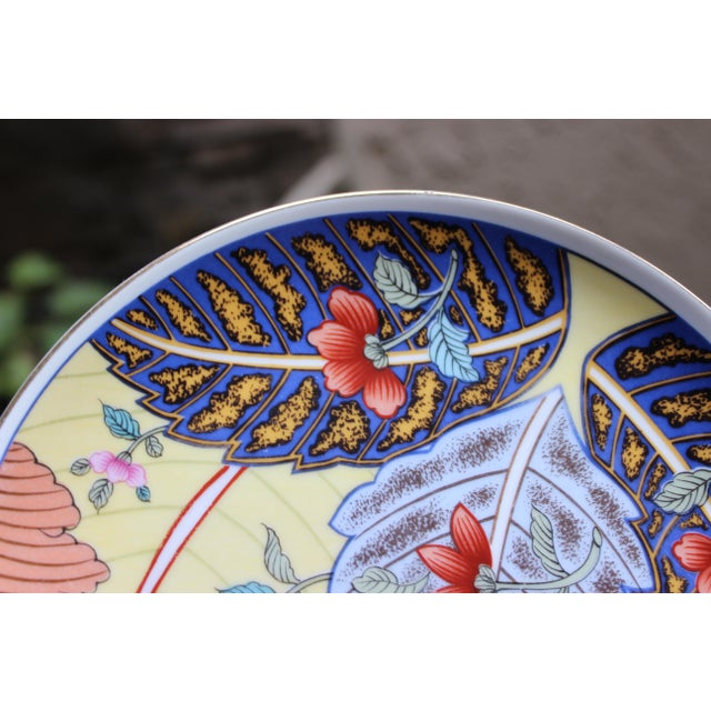 Vintage Chinoiserie Style Salad Plates Tobacco Leaf Seymour Mann - Set of 4 For Sale In Los Angeles - Image 6 of 9