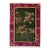 Vintage Chinese Art Deco Area Rug, Floral Design, Sage Green & Purple For Sale